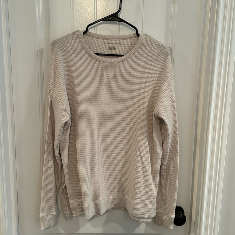 American Eagle oversized thermal top